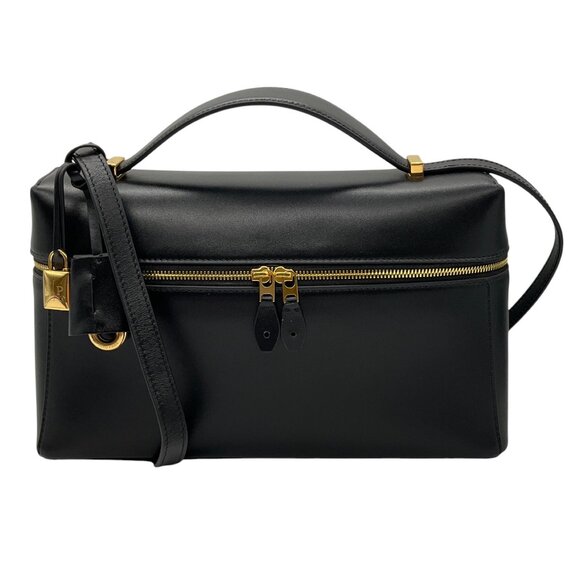 Loro Piana Handbags - Loro Piana Black Extra Pocket L27 Tender Calfskin Leather Handbag